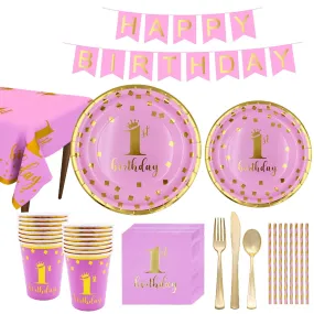 1pc One First Birthday Party Hats 1st 2nd 3rd Crown Birthday Hats Number One Party Decors Kids Accessories Newborn Child