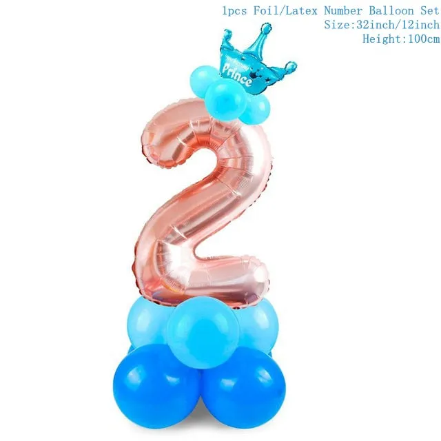 1pc One First Birthday Party Hats 1st 2nd 3rd Crown Birthday Hats Number One Party Decors Kids Accessories Newborn Child