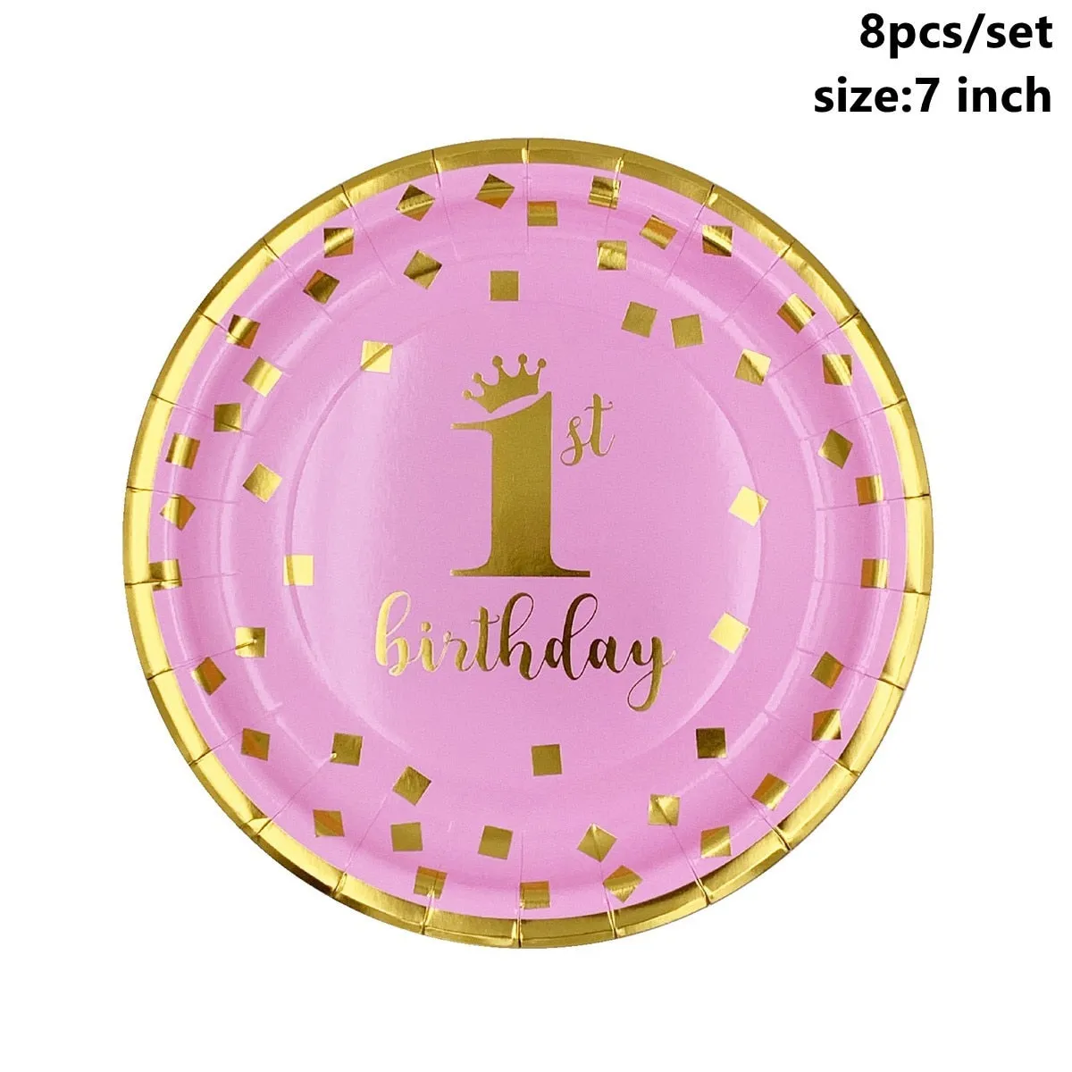 1pc One First Birthday Party Hats 1st 2nd 3rd Crown Birthday Hats Number One Party Decors Kids Accessories Newborn Child
