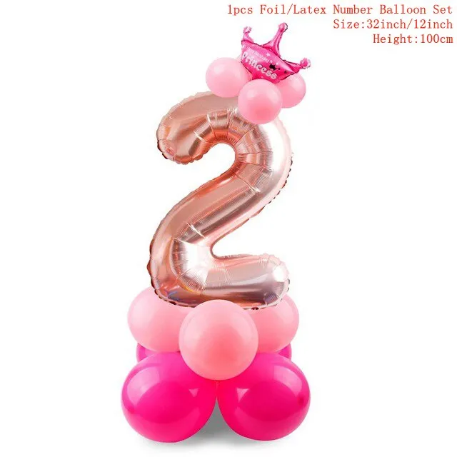 1pc One First Birthday Party Hats 1st 2nd 3rd Crown Birthday Hats Number One Party Decors Kids Accessories Newborn Child