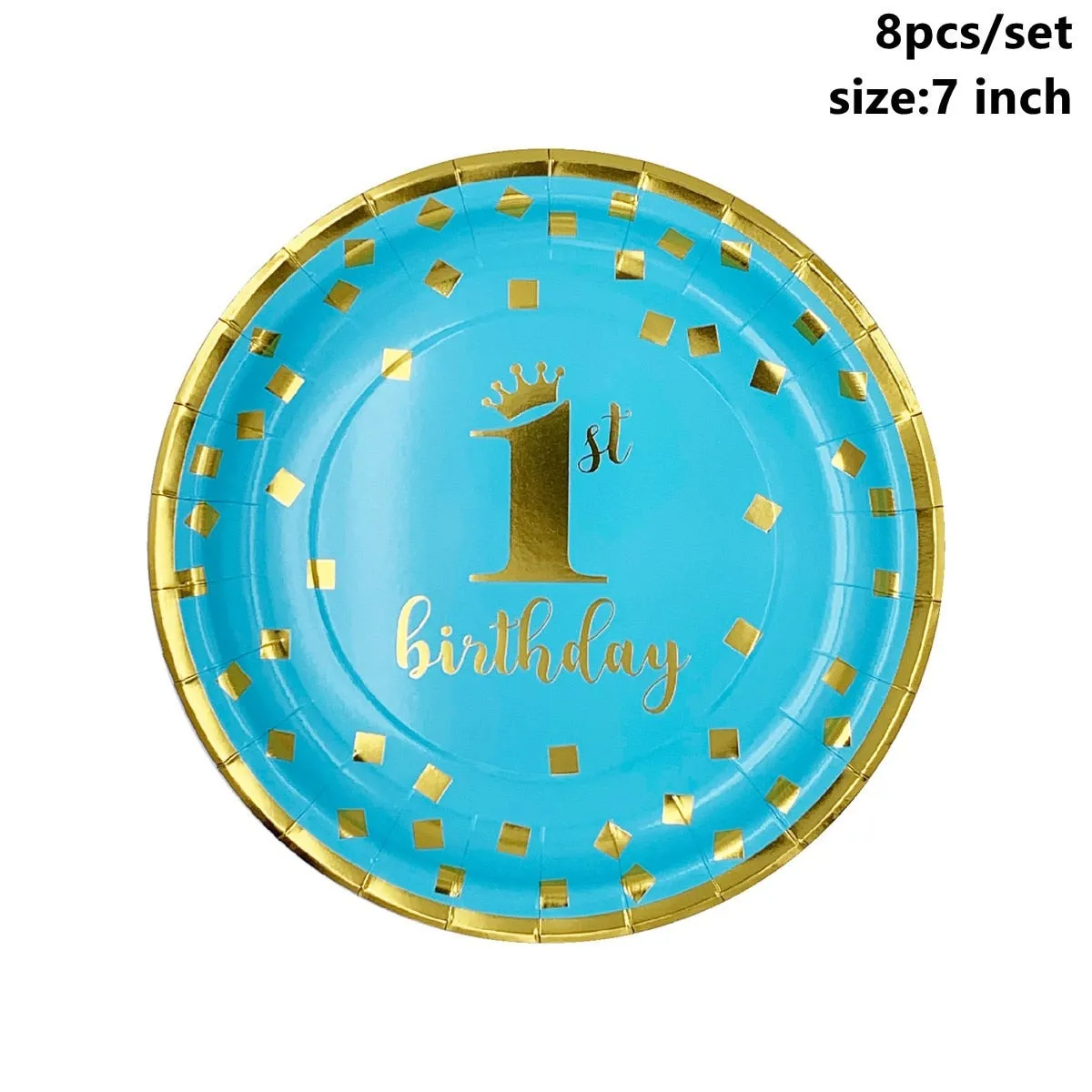 1pc One First Birthday Party Hats 1st 2nd 3rd Crown Birthday Hats Number One Party Decors Kids Accessories Newborn Child