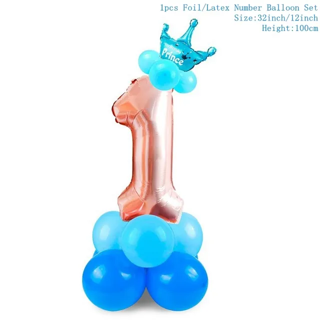 1pc One First Birthday Party Hats 1st 2nd 3rd Crown Birthday Hats Number One Party Decors Kids Accessories Newborn Child