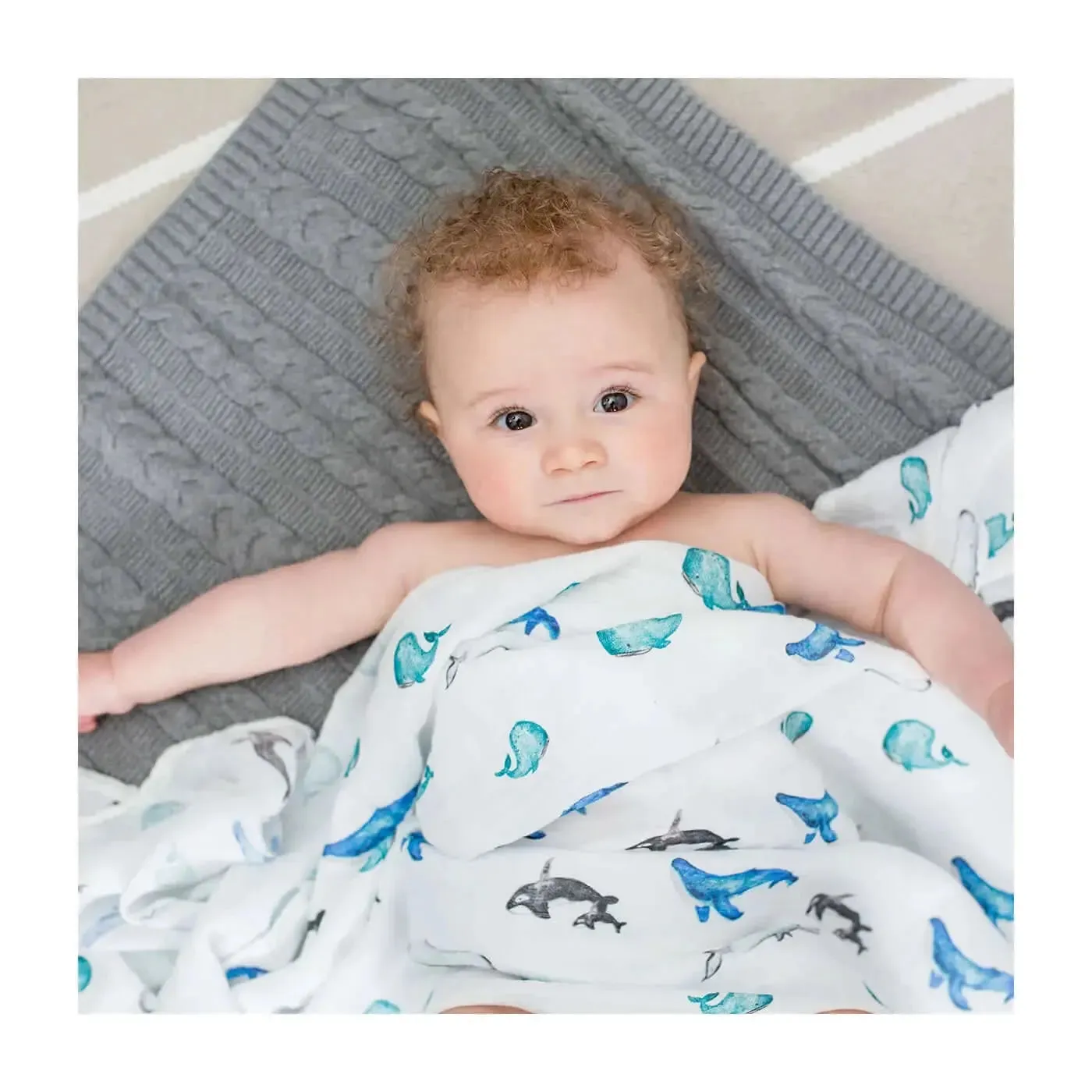 3 Pack of Bamboo Swaddle - Out At Sea | Lulujo