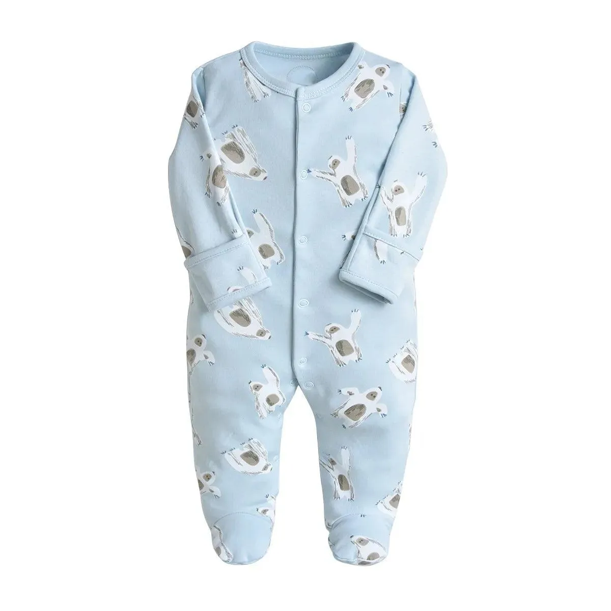 3-Piece Newborn Baby Romper Set - Blue