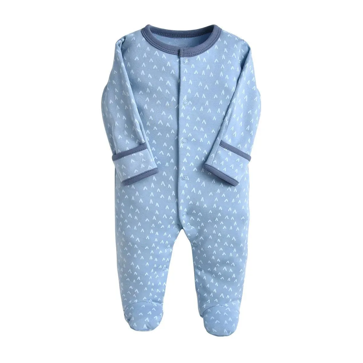 3-Piece Newborn Baby Romper Set - Blue