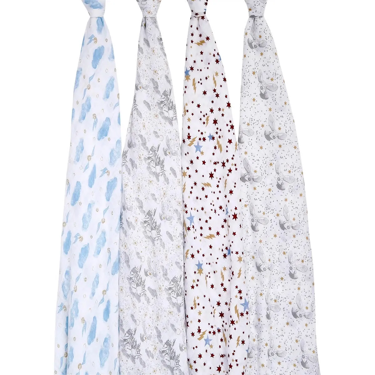 aden   anais Boutique Cotton Muslin Swaddles - 4pk (Harry Potter™ Iconic)