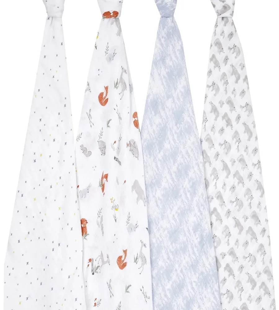 Aden   Anais Classic Swaddle Wraps, 4 Pack - Naturally