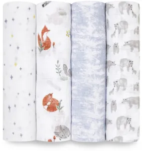 Aden   Anais Classic Swaddle Wraps, 4 Pack - Naturally