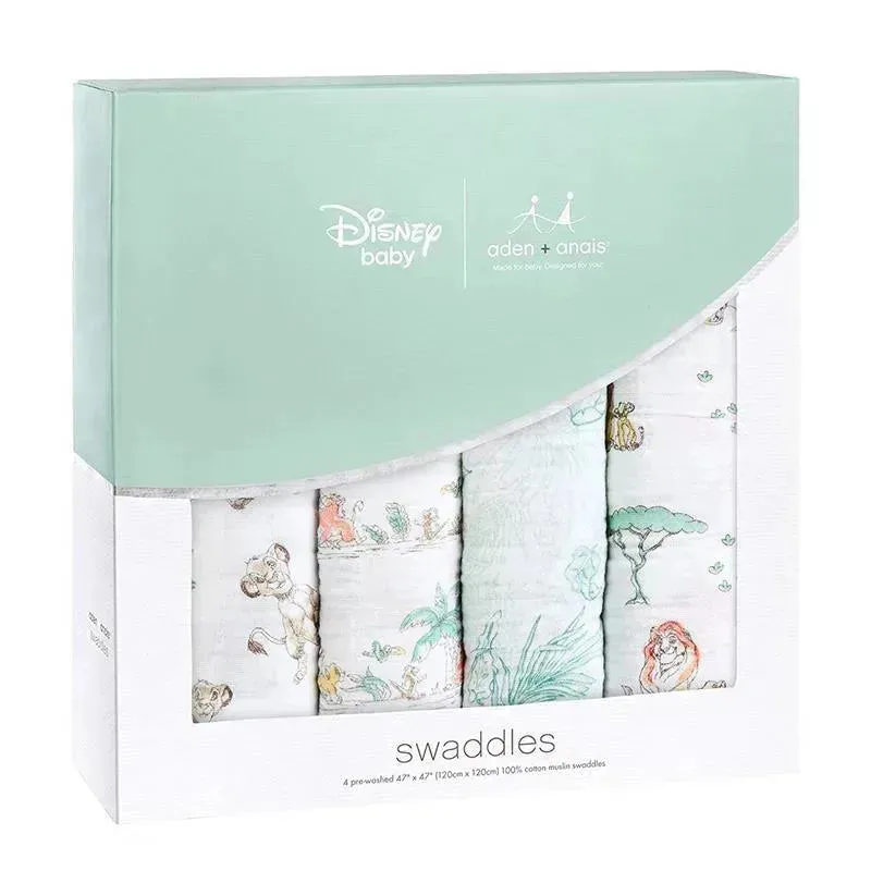 Aden   Anais - Swaddle 4-Pack, Lion King
