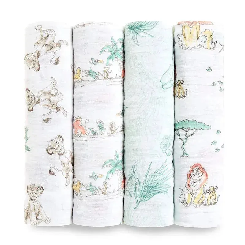 Aden   Anais - Swaddle 4-Pack, Lion King
