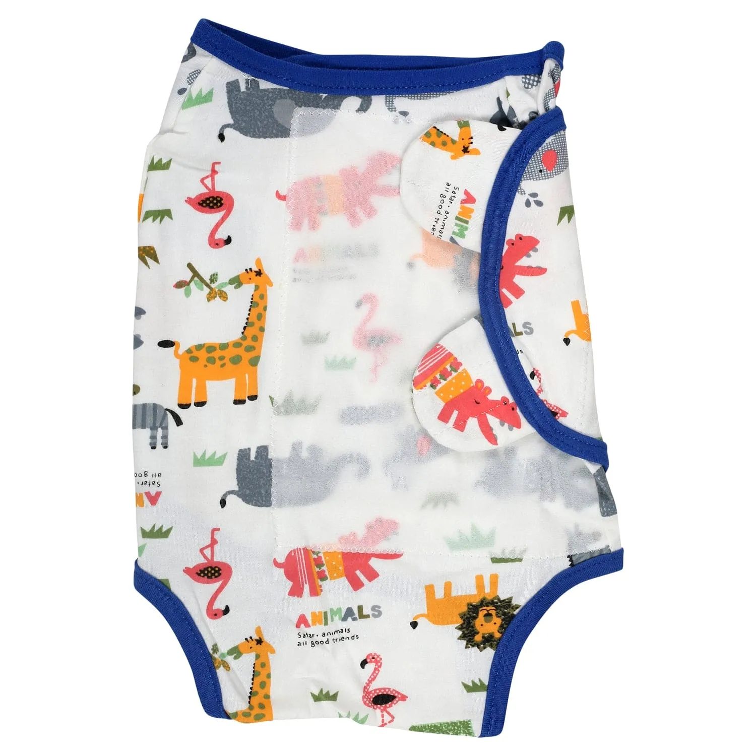 Animal Family Blue Ready Swaddle