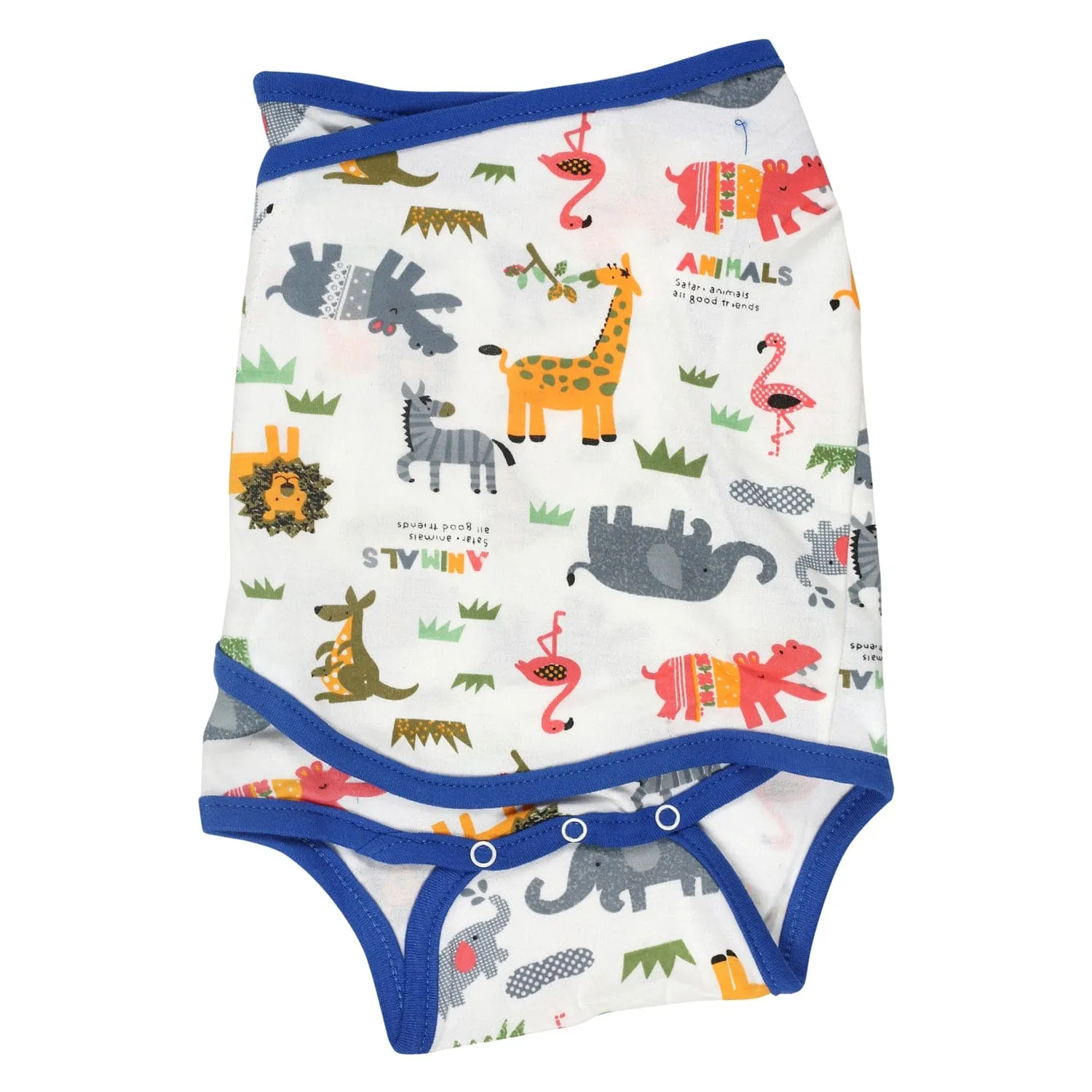Animal Family Blue Ready Swaddle