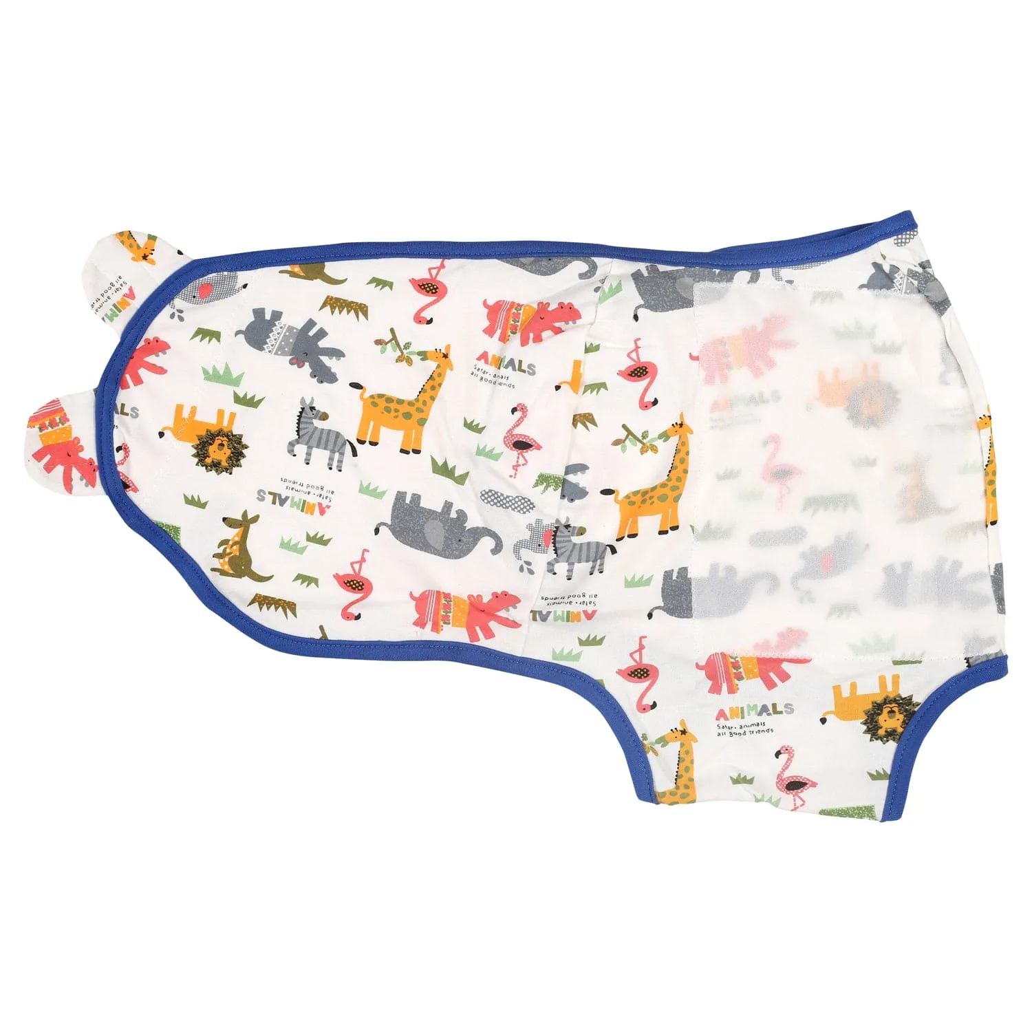 Animal Family Blue Ready Swaddle