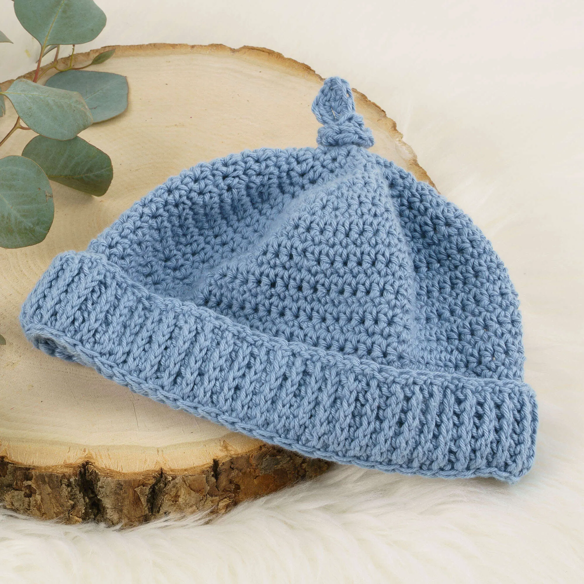 Aunt Crochet Lydia's Top Knot Toboggan