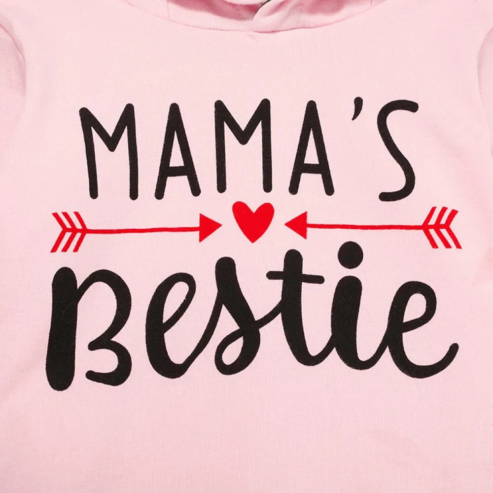 Autumn and Winter Baby Pink Letter Print Camouflage Sweatshirt Set Wholesale Boys Clothes