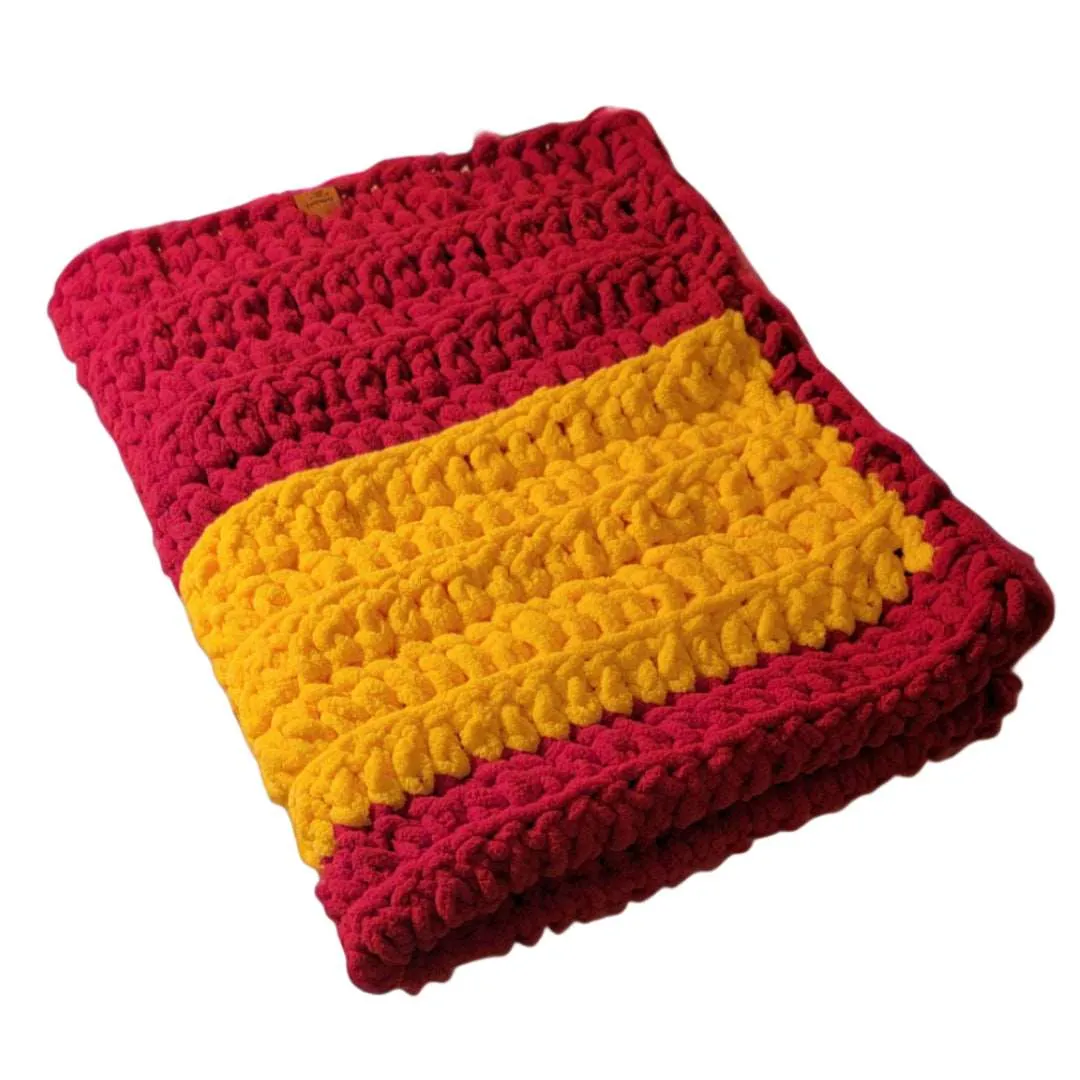 Baby Blanket and Lap Blanket Bright Colors