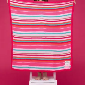 Baby Blanket Pink Stripes