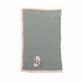 Baby Blanket With Bee Print