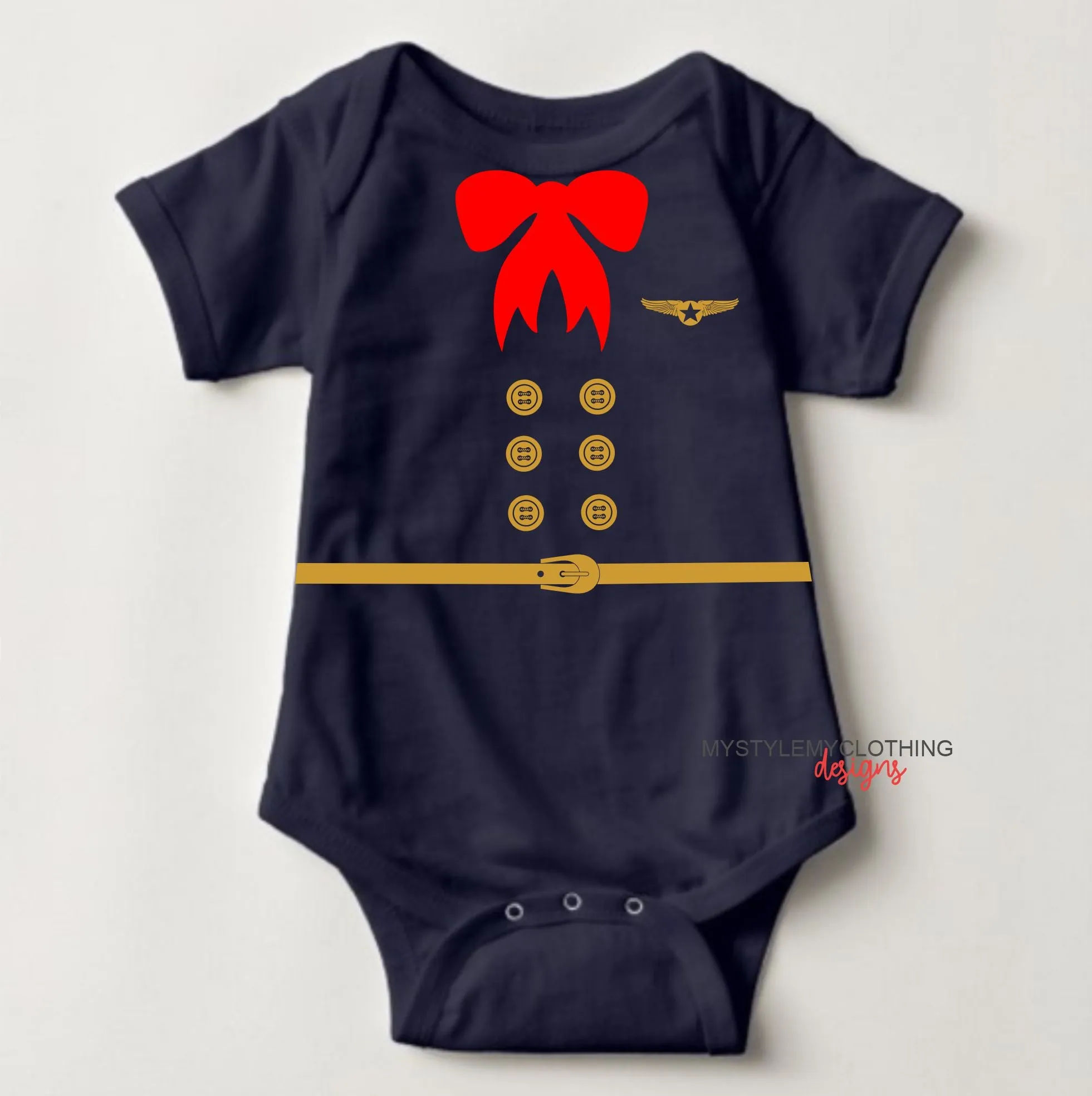 Baby Career Onesies - Stewardess with Free Name Badge