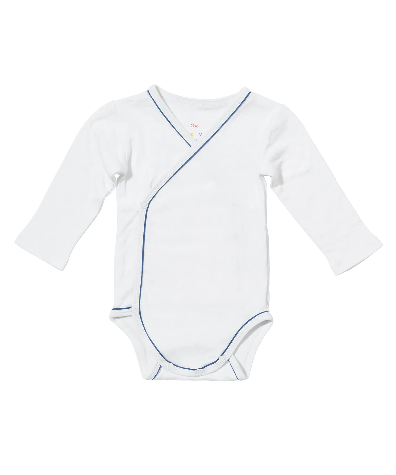 baby crossbody onesie blue