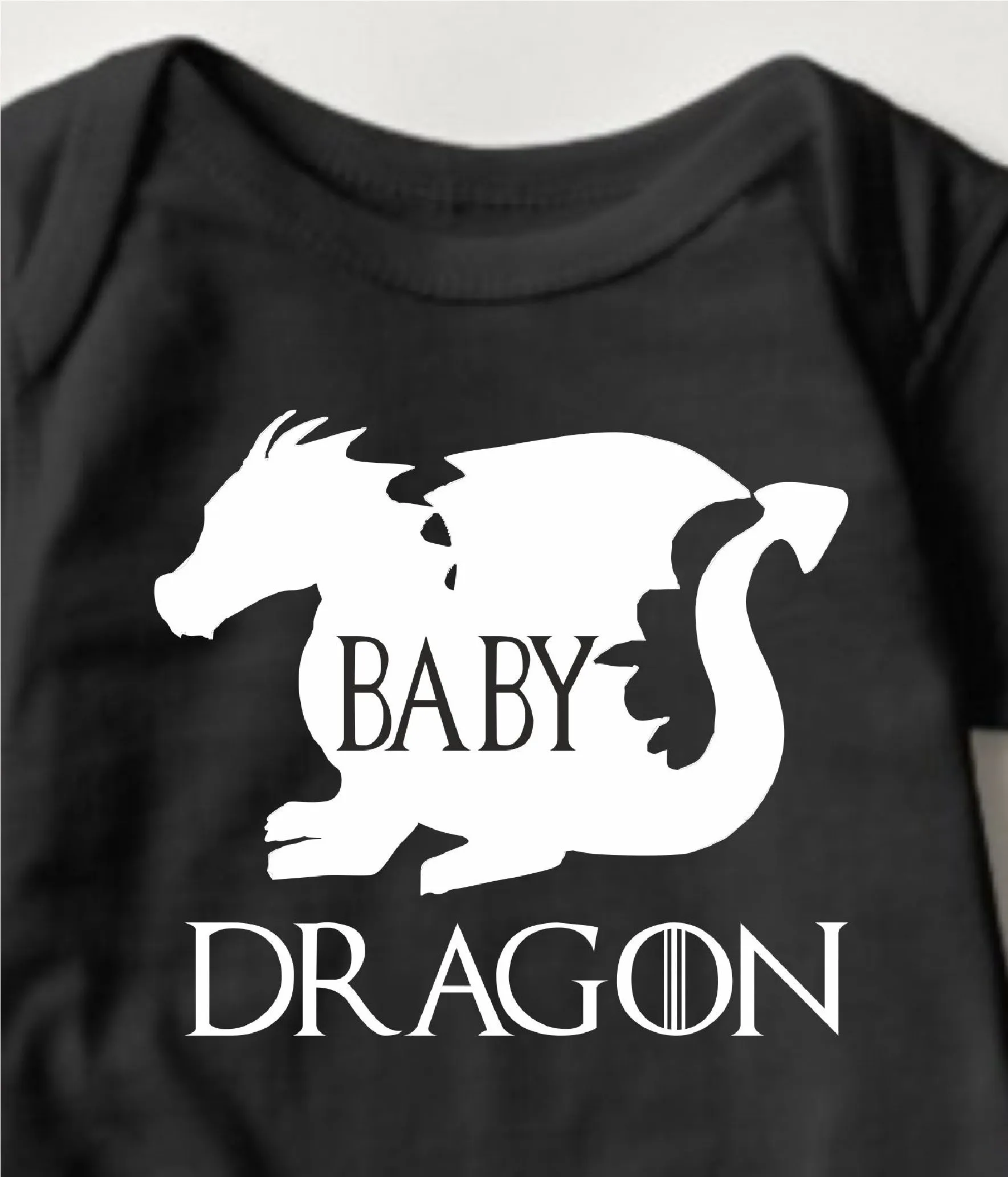 Baby GOT Collection Onesies - Baby Dragon (Black)