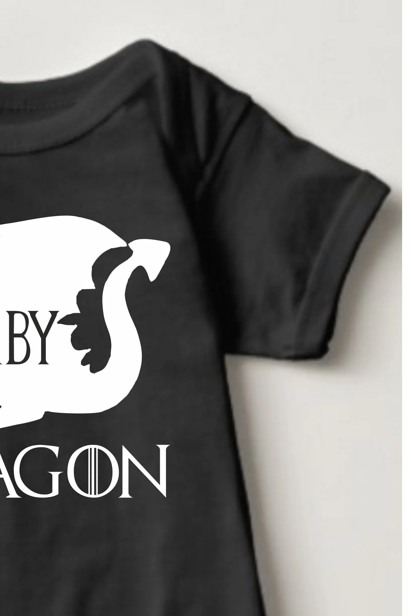 Baby GOT Collection Onesies - Baby Dragon (Black)