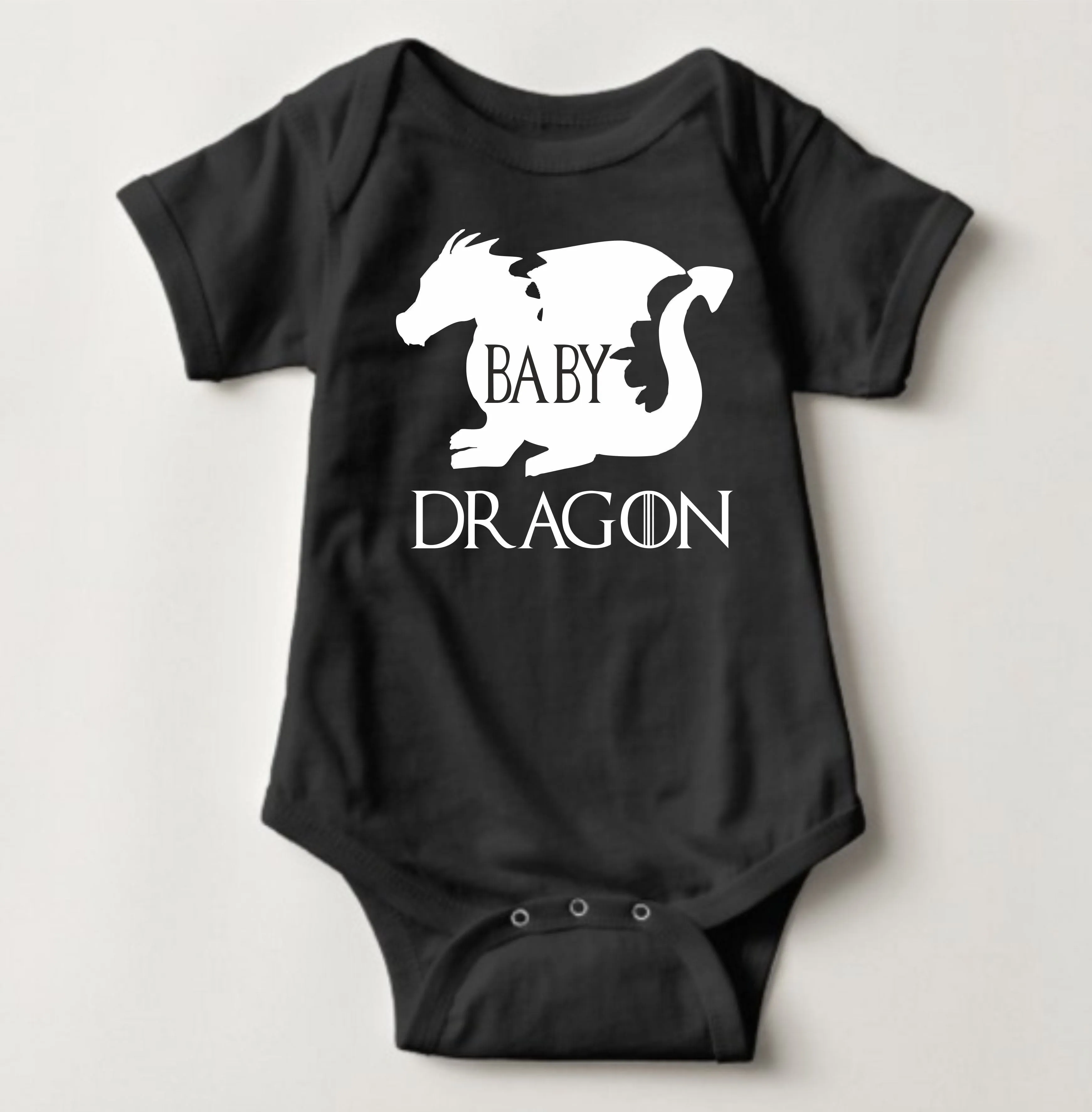 Baby GOT Collection Onesies - Baby Dragon (Black)