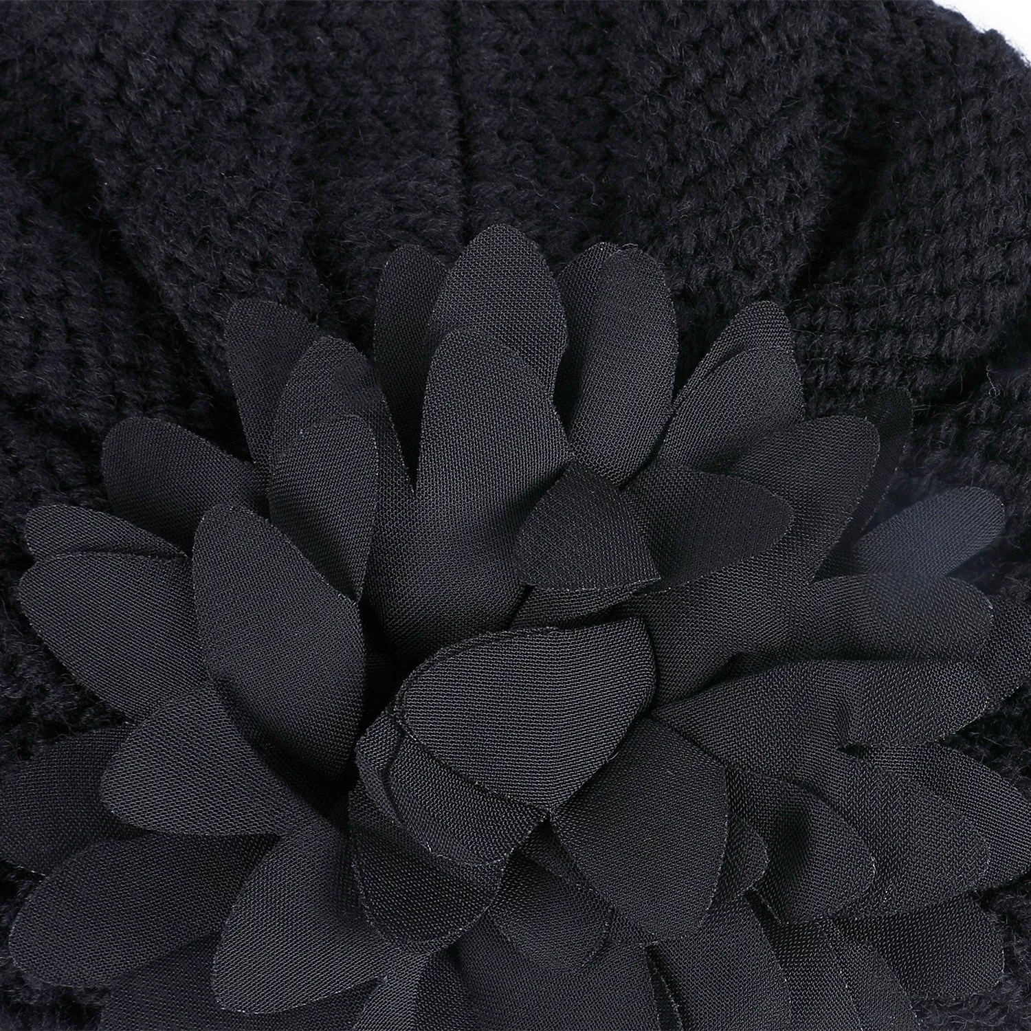 Baby Moo Floral Petals 2 Pack Turban Caps - Blue And Black