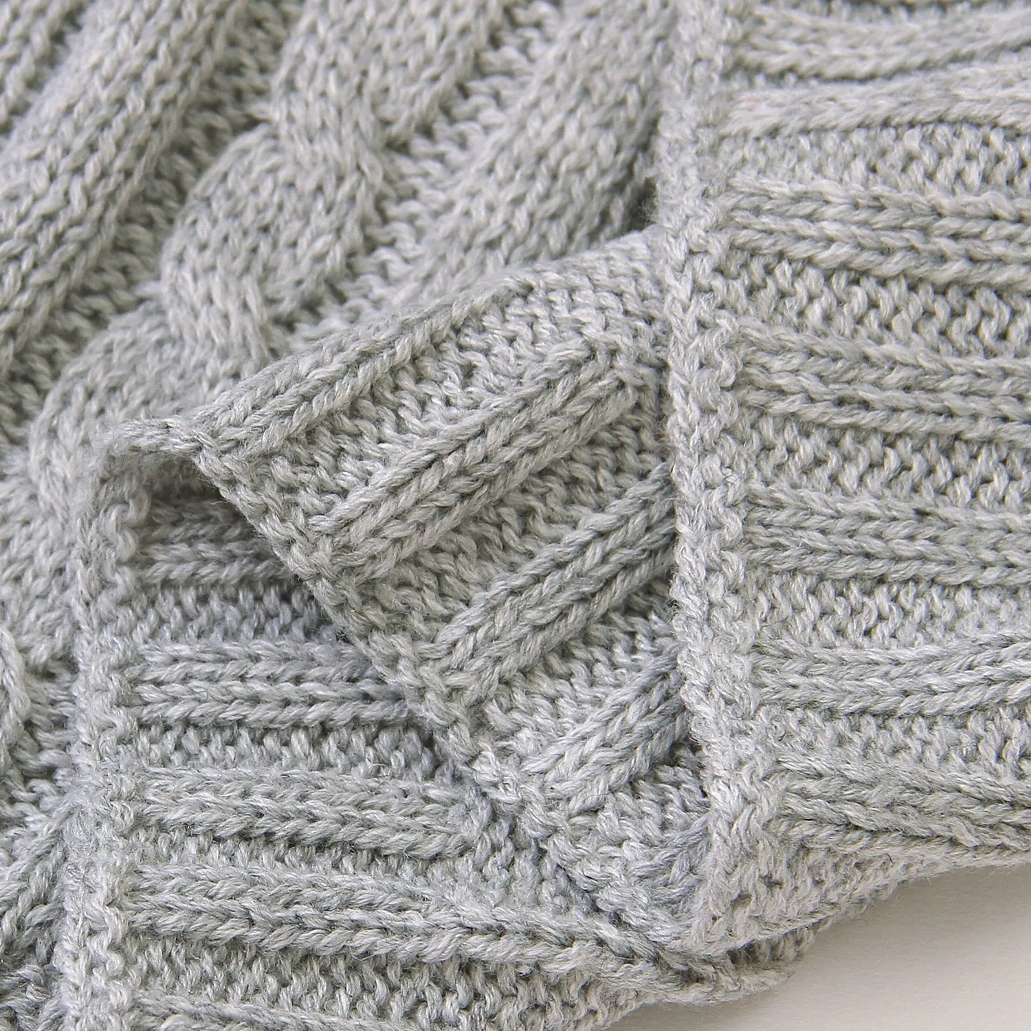 Baby Solid Color Knitted Blanket Baby Windproof Cover Baby Clothes Wholesale