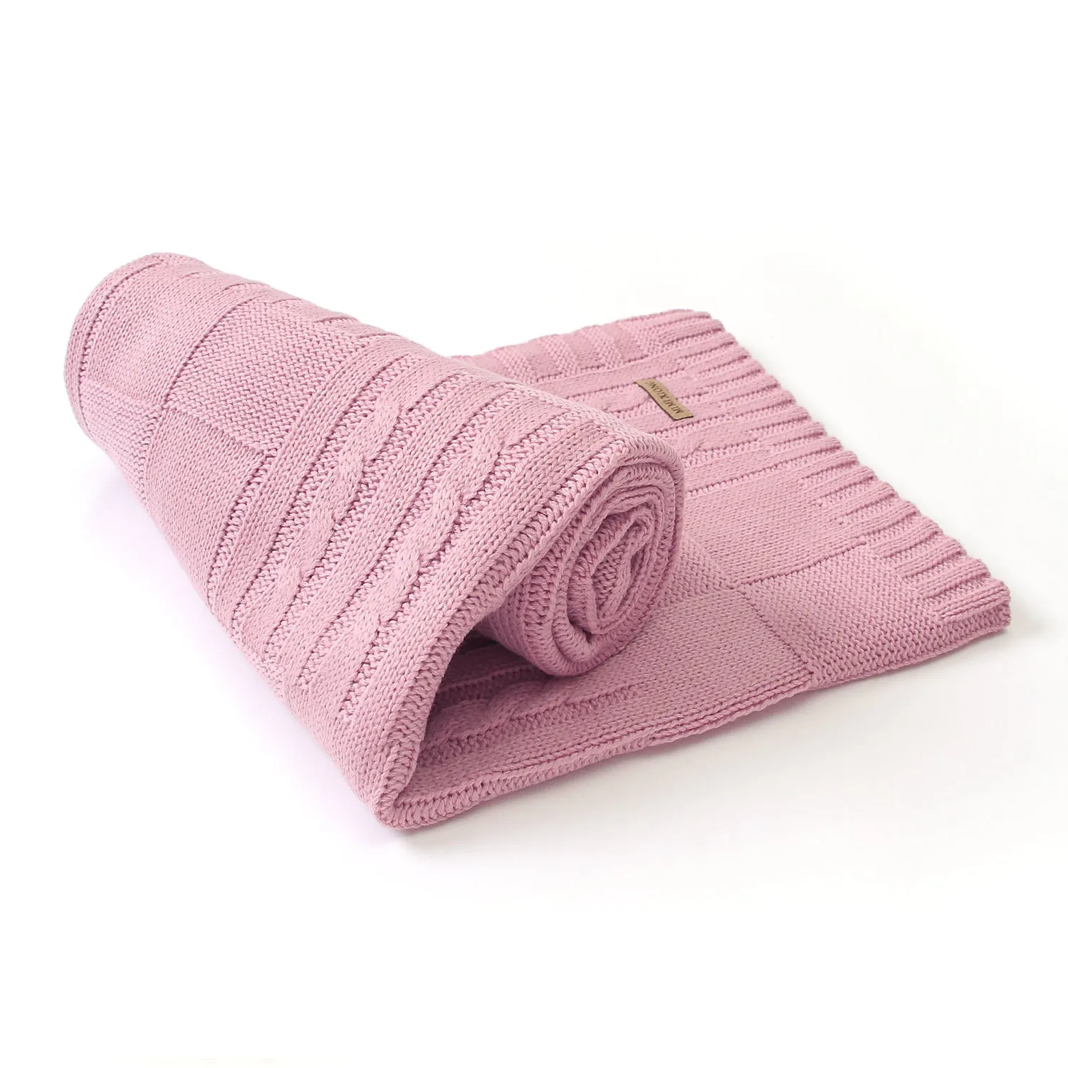 Baby Solid Color Knitted Blanket Baby Windproof Cover Baby Clothes Wholesale