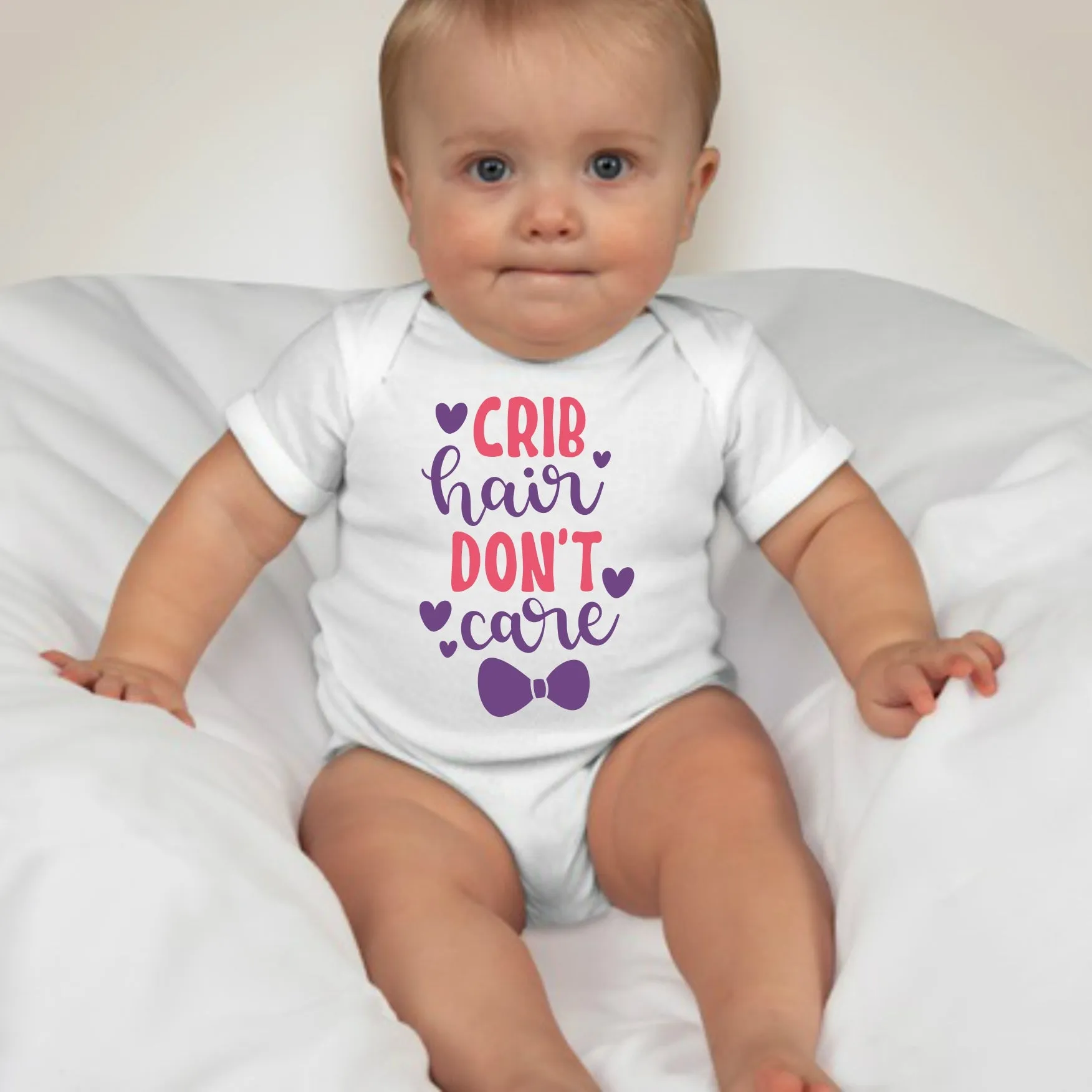 Baby Statement Onesies - Crib Hair Don't Care