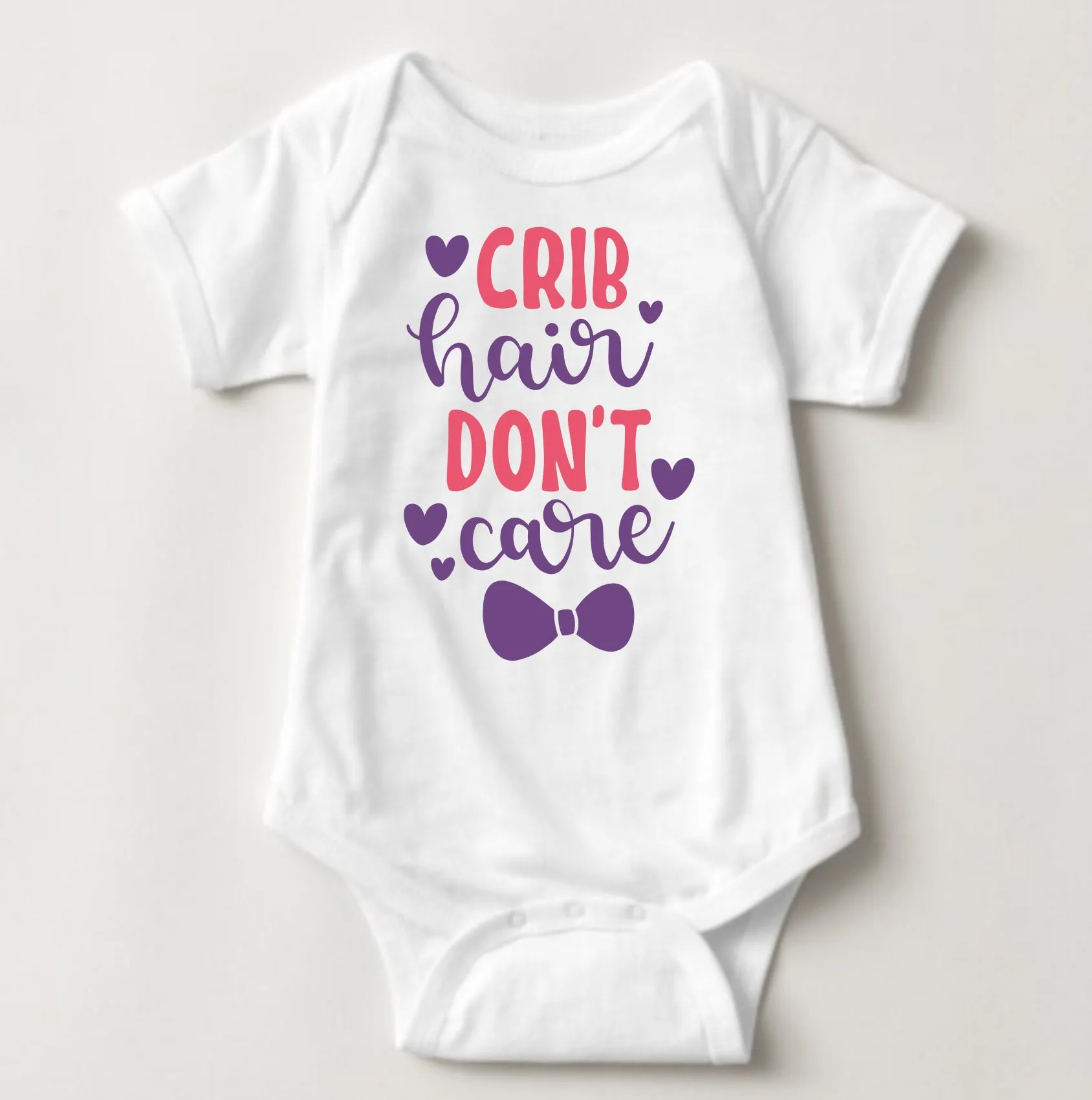 Baby Statement Onesies - Crib Hair Don't Care