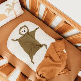 Baby Swaddle/Wrap - Organic Bamboo Muslin - Toffee