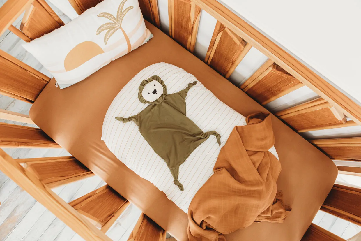 Baby Swaddle/Wrap - Organic Bamboo Muslin - Toffee