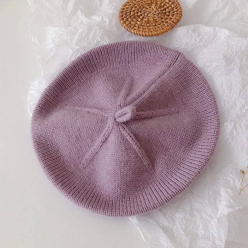 Baby/Kids Girls Warm Vintage Beret | Painter Cap