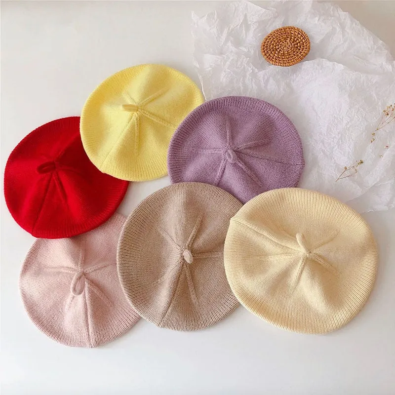 Baby/Kids Girls Warm Vintage Beret | Painter Cap