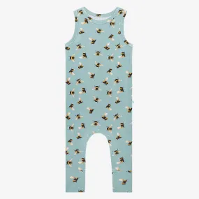 Bamboo Basic Racerback Romper - Spring Bee