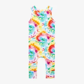 Bamboo Basic Racerback Romper - Totally Tie Dye