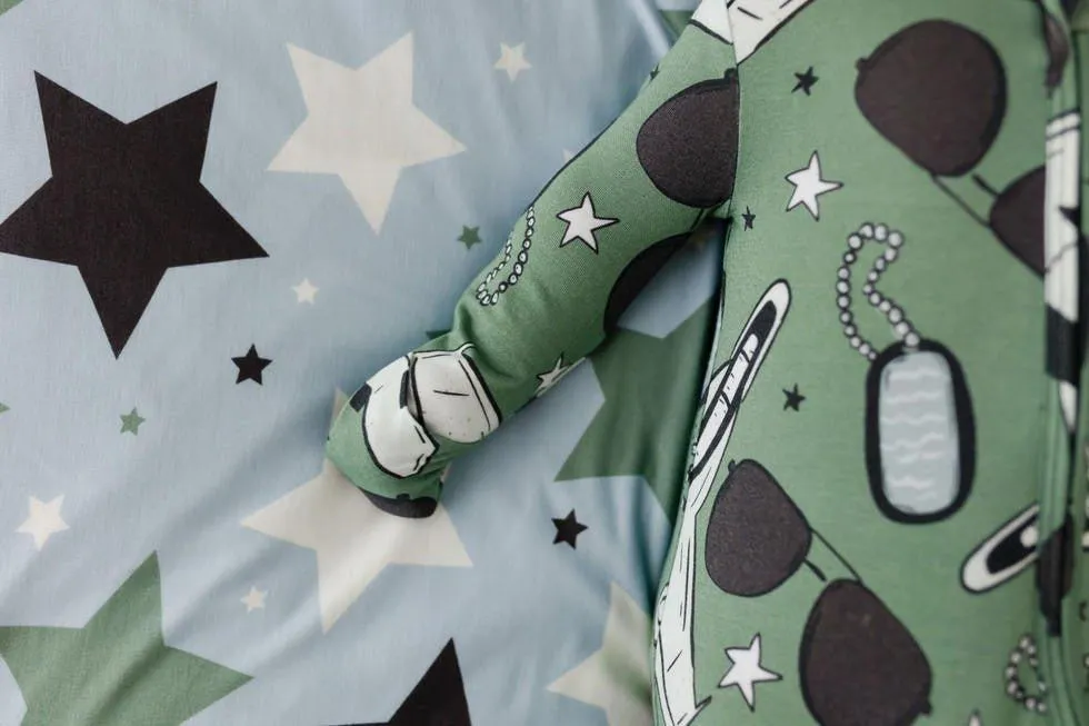 Bamboo Convertible Footie Romper - Airman (Jets)