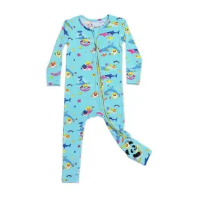 Bamboo Convertible Footie Romper - Baby Shark