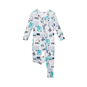 Bamboo Convertible Footie Romper - Mayford (Ice Hockey)
