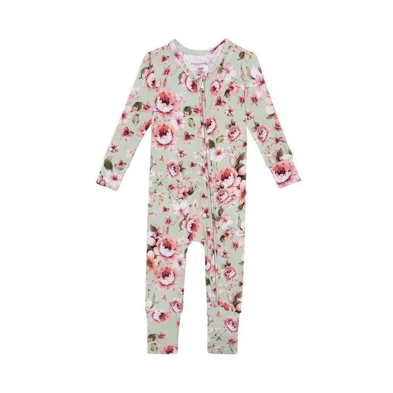 Bamboo Convertible Footie Romper - Millicent (Floral)