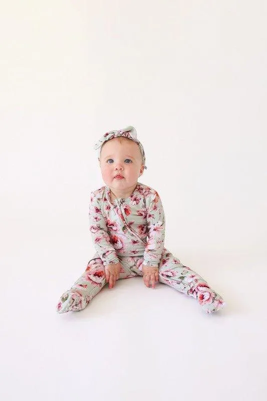 Bamboo Convertible Footie Romper - Millicent (Floral)