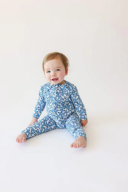Bamboo Convertible Footie Romper - Nayeli (Butterflies)