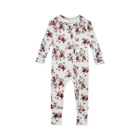 Bamboo Convertible Footie Romper - Philippa (Floral)