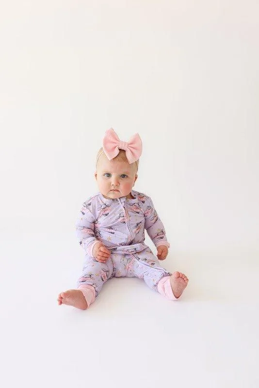 Bamboo Convertible Footie Romper - Philomena (Hippos)