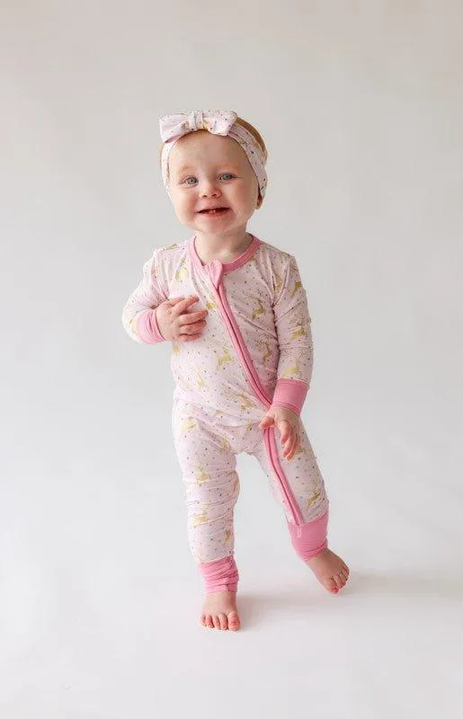 Bamboo Convertible Footie Romper - Ryleigh (Reindeer)