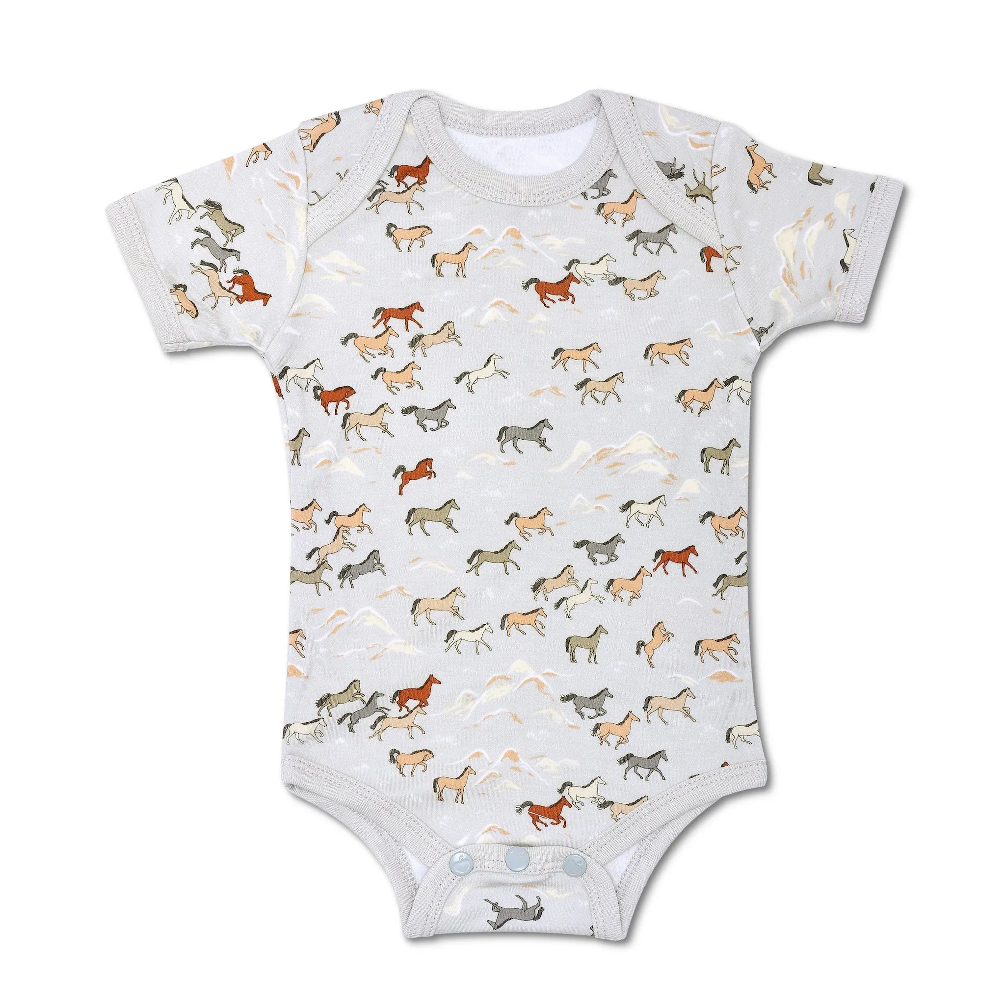Bamboo Essential Onesie - Wild Horses