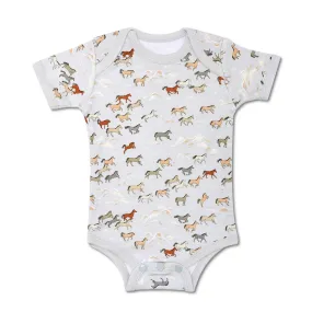 Bamboo Essential Onesie - Wild Horses