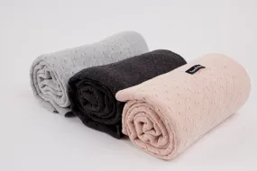 Bemboka Knot Cotton Baby Cot Blankets